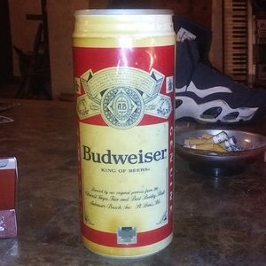Budweiser can push button landline telephone